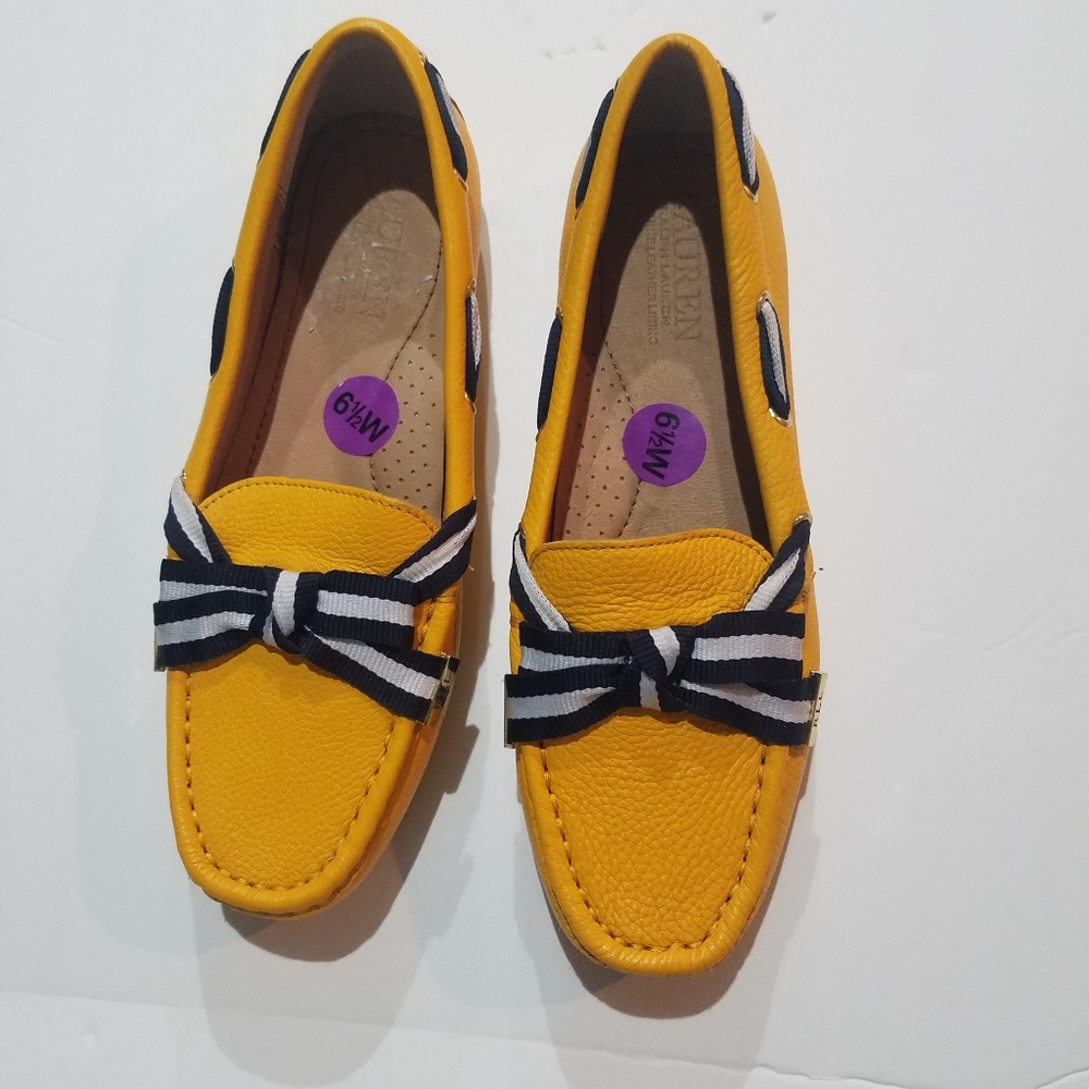 NEW Lauren by Ralph Lauren Becka Leather Loafer